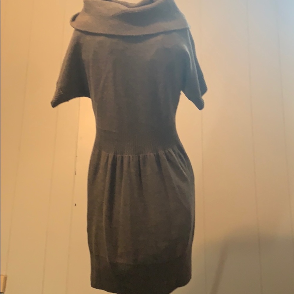 Grey sweater dress